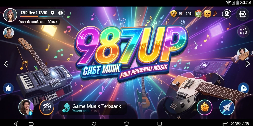 Tampilan gameplay 987UP yang menarik dan interaktif dalam belajar musik.