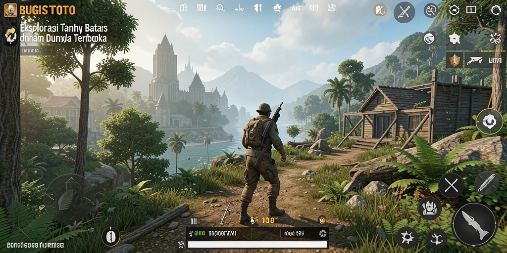 Gameplay BUGISTOTO yang menakjubkan dalam dunia terbuka.