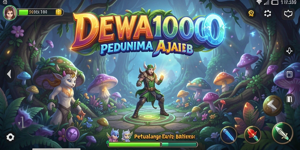 Tangkapan layar dari gameplay DEWA1000 menampilkan aksi petualangan yang mendebarkan.