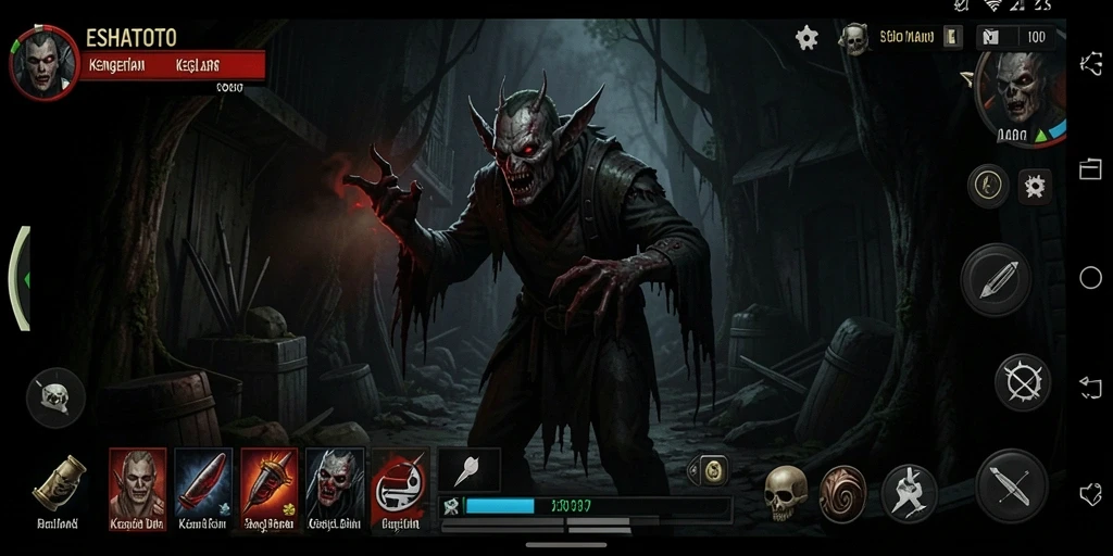Tampilan menakutkan dari gameplay ESHATOTO.