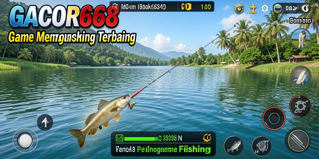 Screenshot GACOR668 menunjukkan aksi memancing yang seru dan realistis.