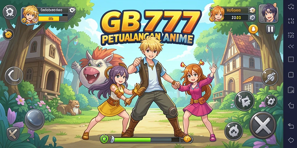 Tampilan gameplay GB777 yang penuh warna dan dinamis.