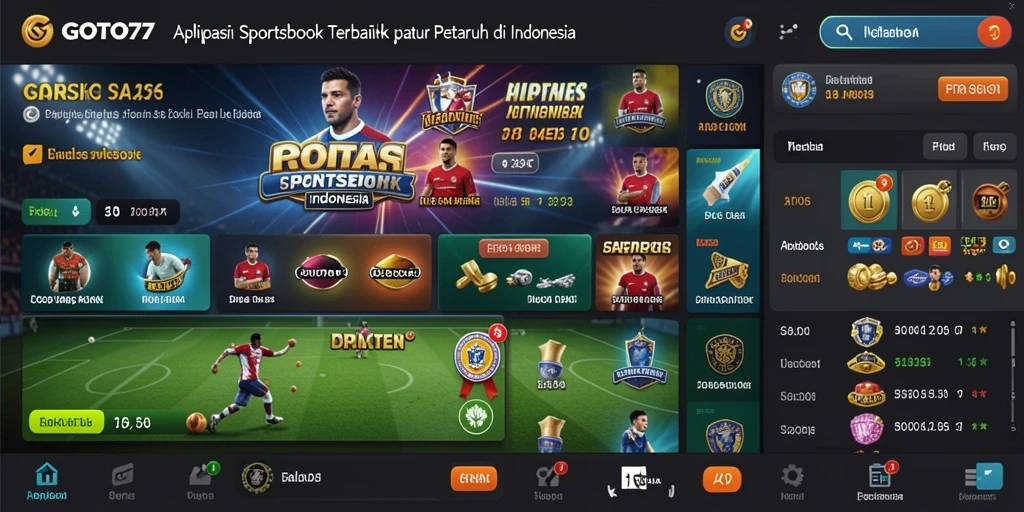 Tampilan menarik dari gameplay Sportsbook GOTO77.