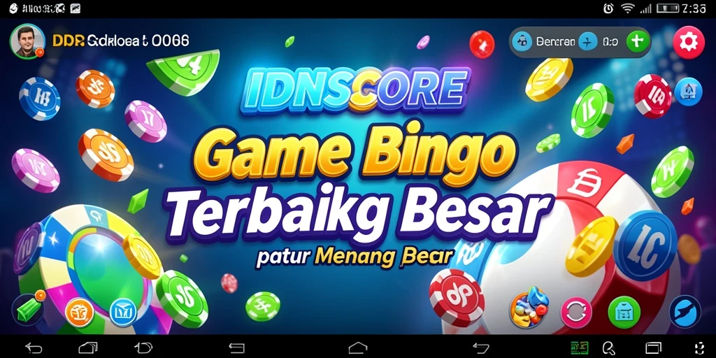 Tampilan utama gameplay Bingo di IDNSCORE yang mengasyikkan.