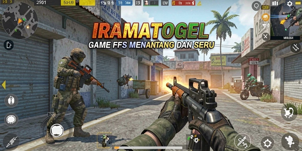 Tampilkan aksi seru dalam gameplay FPS IRAMATOGEL.