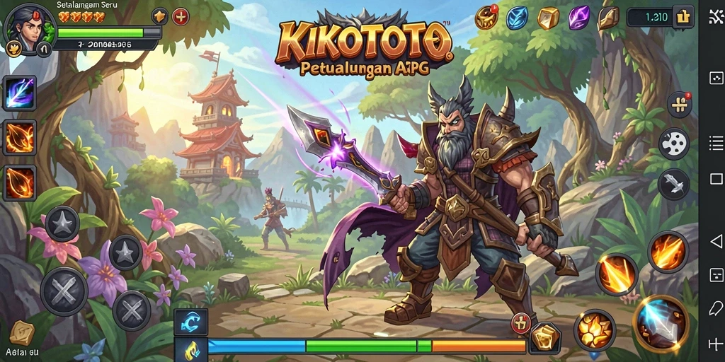 Tampilkan gameplay seru dalam dunia KIKOTOTO yang memikat.