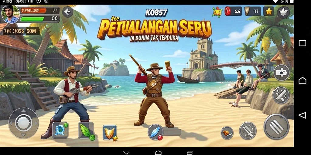 Tampilkan gameplay menegangkan dalam dunia petualangan KO857.
