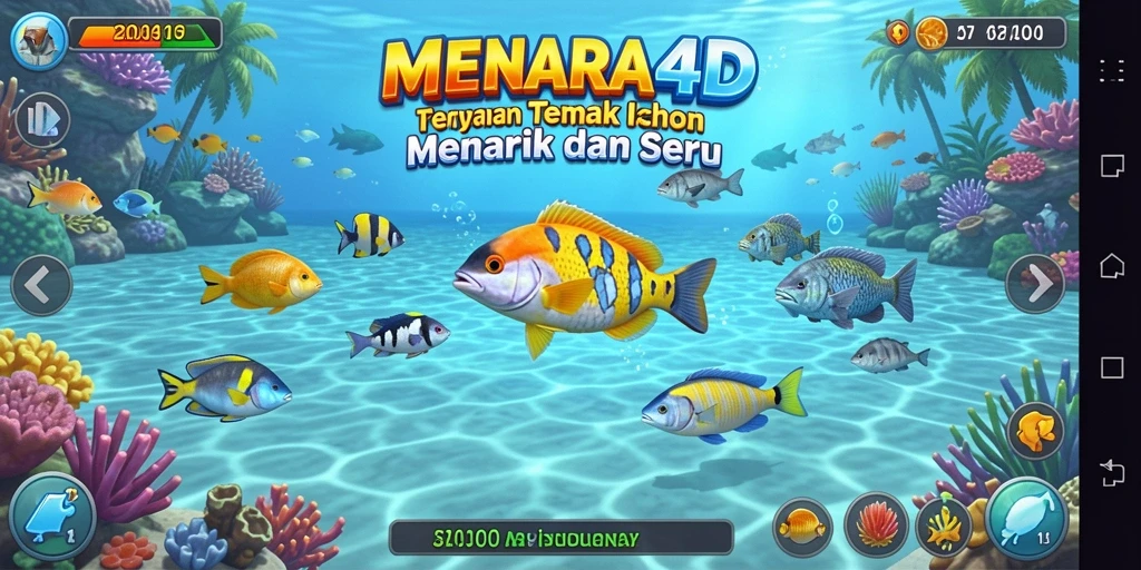 Menampilkan serunya gameplay Tembak Ikan di MENARA4D.