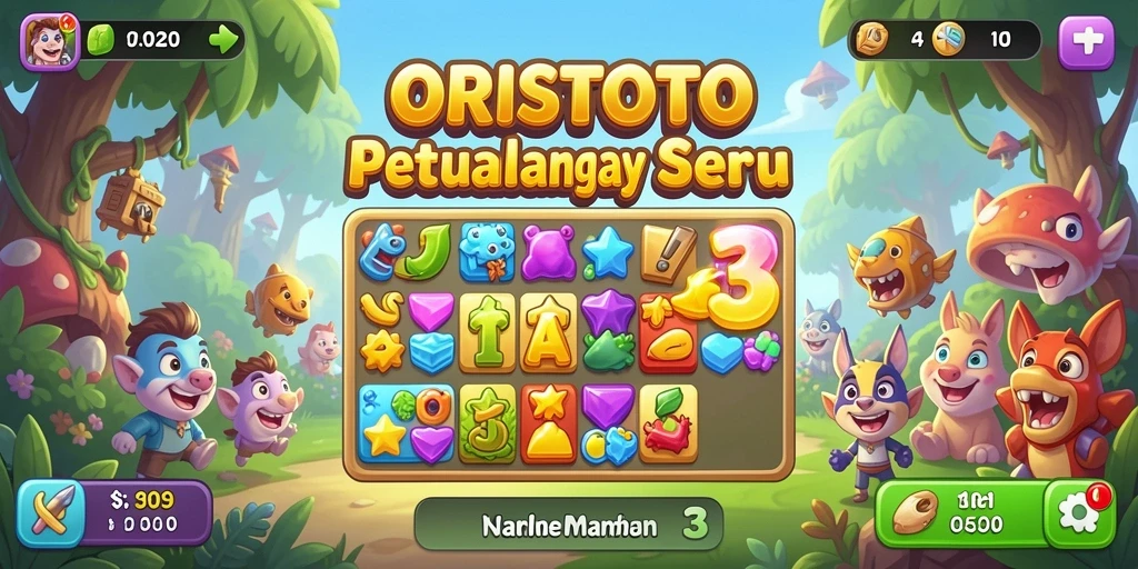 Tampilan gameplay seru dan menantang di ORISTOTO.