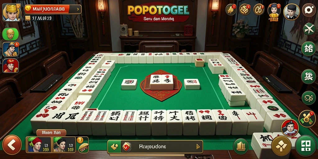 Screenshot gameplay <strong>POPOTOGEL</strong> yang menunjukkan level Mahjong yang menantang.
