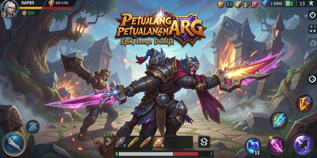 Tangkapan layar utama <strong>RAP89</strong> menunjukkan aksi seru dalam pertempuran ARPG.