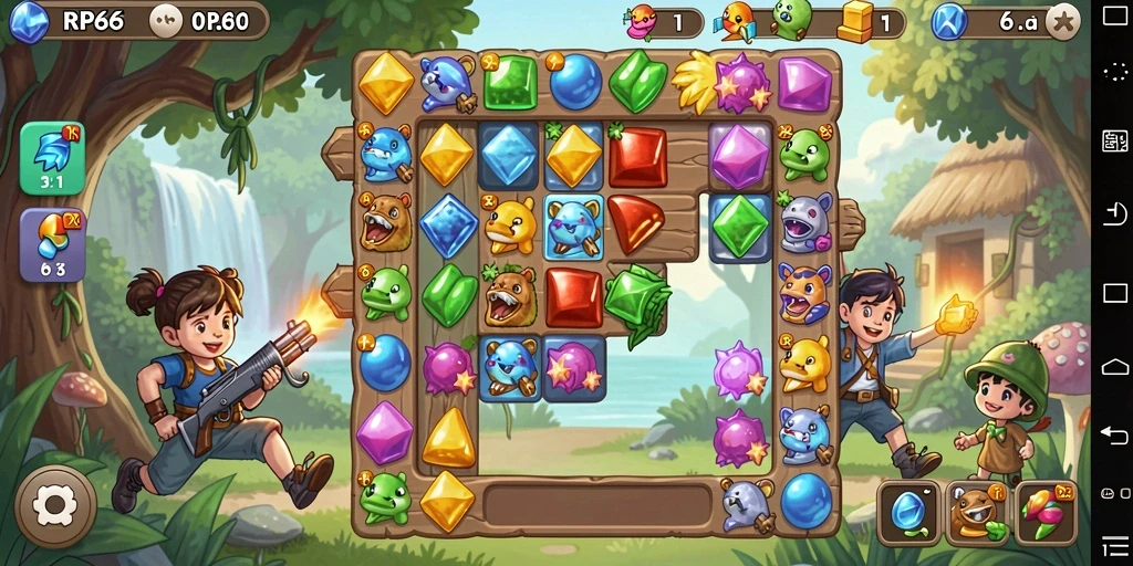 Tampilan gameplay RP66 yang menarik dan colorful.