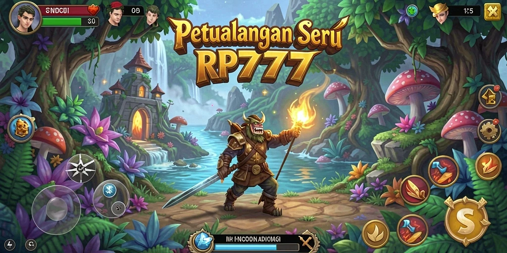 Screenshot RP777 menampilkan aksi seru dalam dunia petualangan.