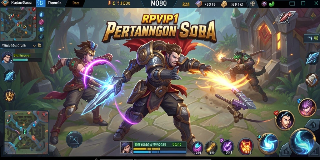 Tampilan gameplay seru dalam RPVIP1 yang membawa pengalaman MOBA ke level baru.
