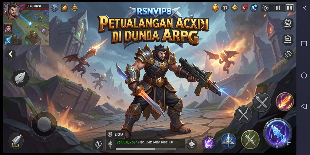 Tampilan gameplay mendebarkan dari RSNVIP8 yang menampilkan pertarungan epik.