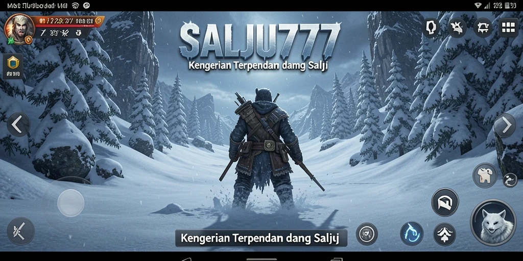 Tampilan gameplay SALJU777 yang menyeramkan dan atmosfer yang mencekam.