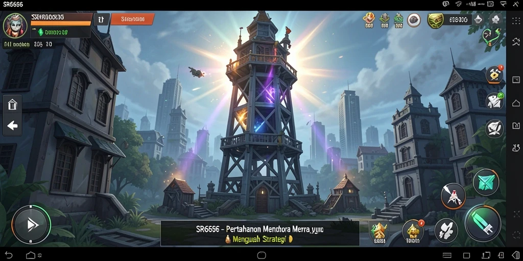Tampilan gameplay <strong>SR6666</strong> dalam aksi Tower Defense yang menegangkan.