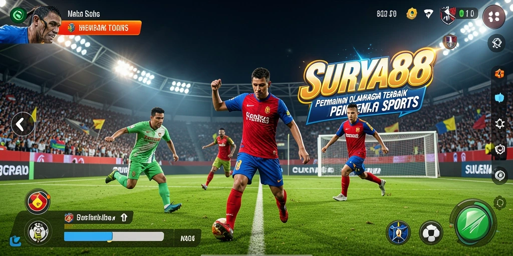 Tampilan gameplay seru yang menggambarkan aksi olahraga di SURYA88.