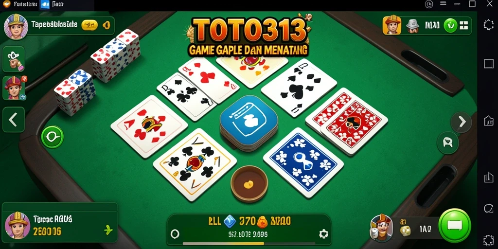 Gameplay seru TOTO313 menghadirkan pengalaman Gaple yang menyenangkan.