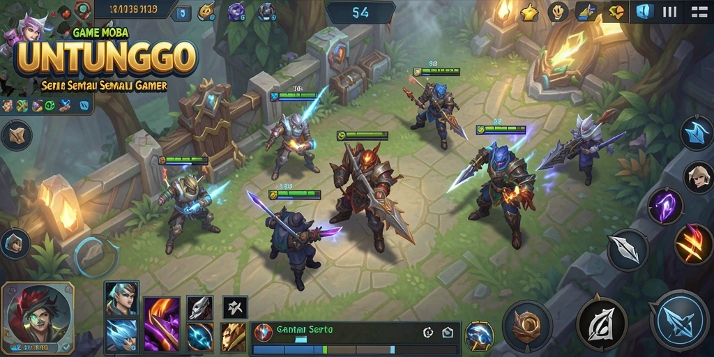 Tampilan aksi seru di arena <strong>UNTUNGGO</strong> dengan gameplay yang mendebarkan.