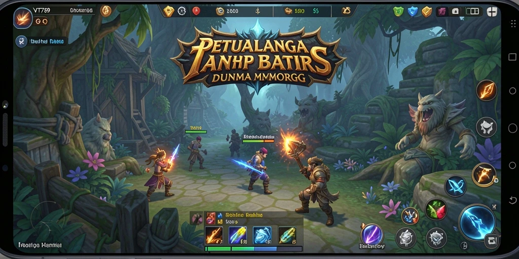 Screenshot gameplay VT789 menampilkan aksi seru dalam pertarungan MMORPG.